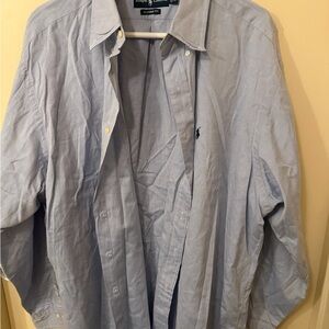 Ralph Lauren Pale Blue Oxford Button-Down Shirt